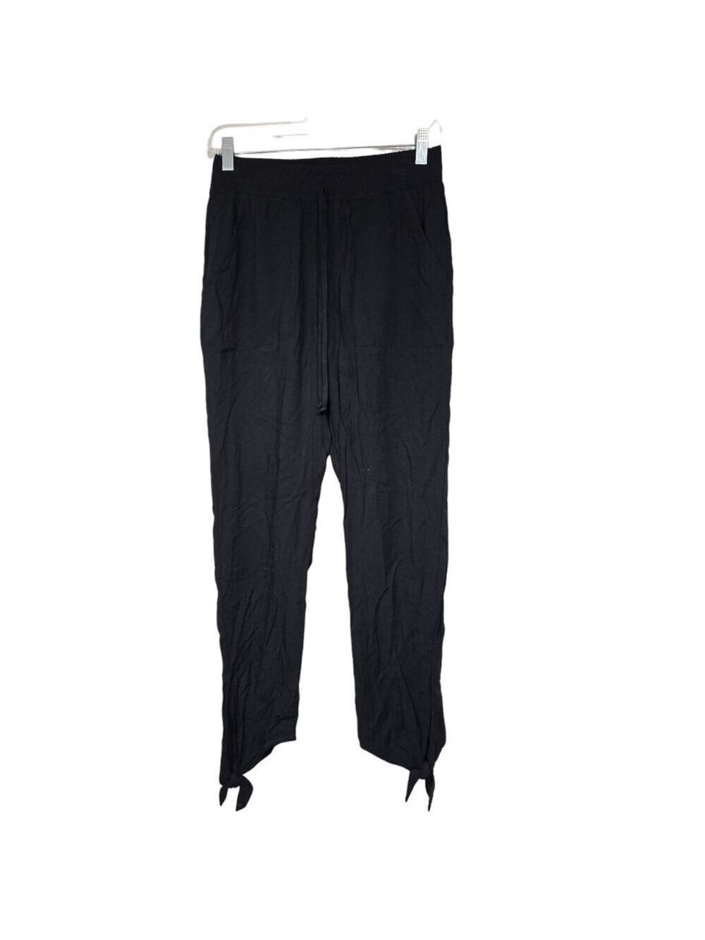 NWT Socialite Black Ankle Tie Casual Pants XS